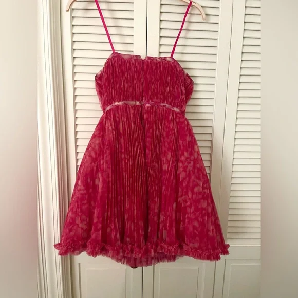 Hutch for Anthropologie Elegant Floral Tulle mini dress - Picture 3 of 8